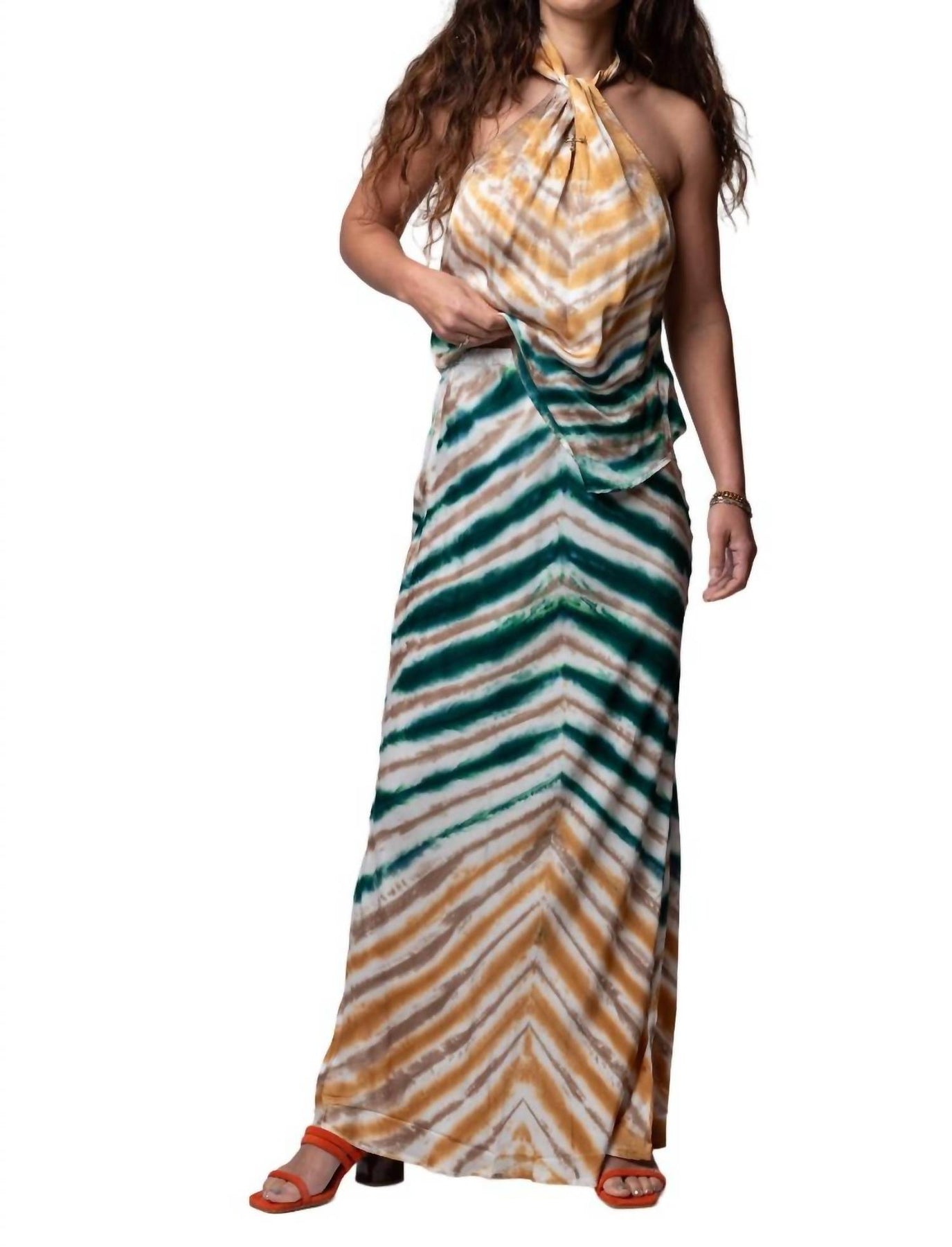 Rory Halter Top In Oz Green 7705939050556