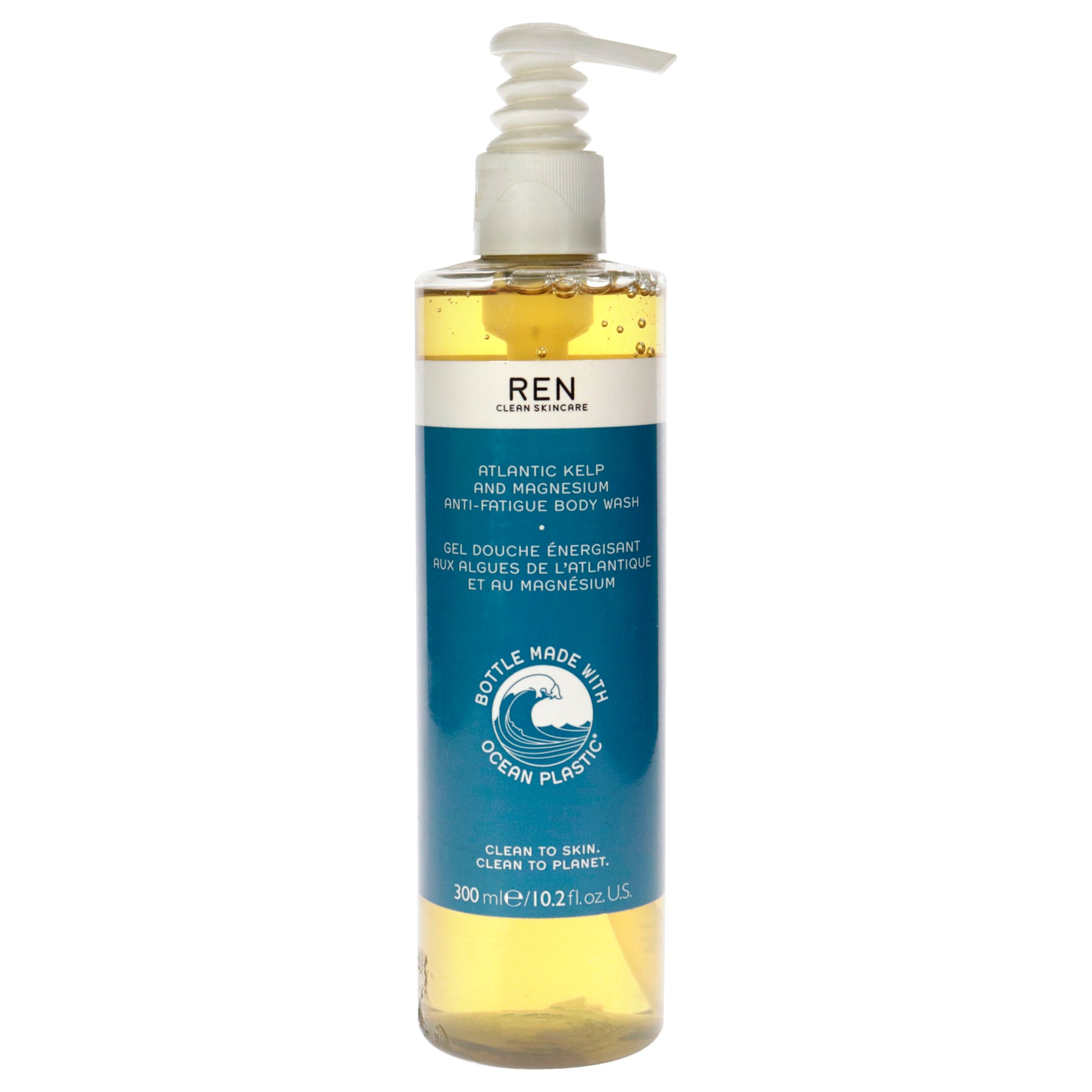 Atlantic Kelp And Magnesium Anti-Fatigue Body Wash by REN for Unisex - 10.2 oz Body Wash