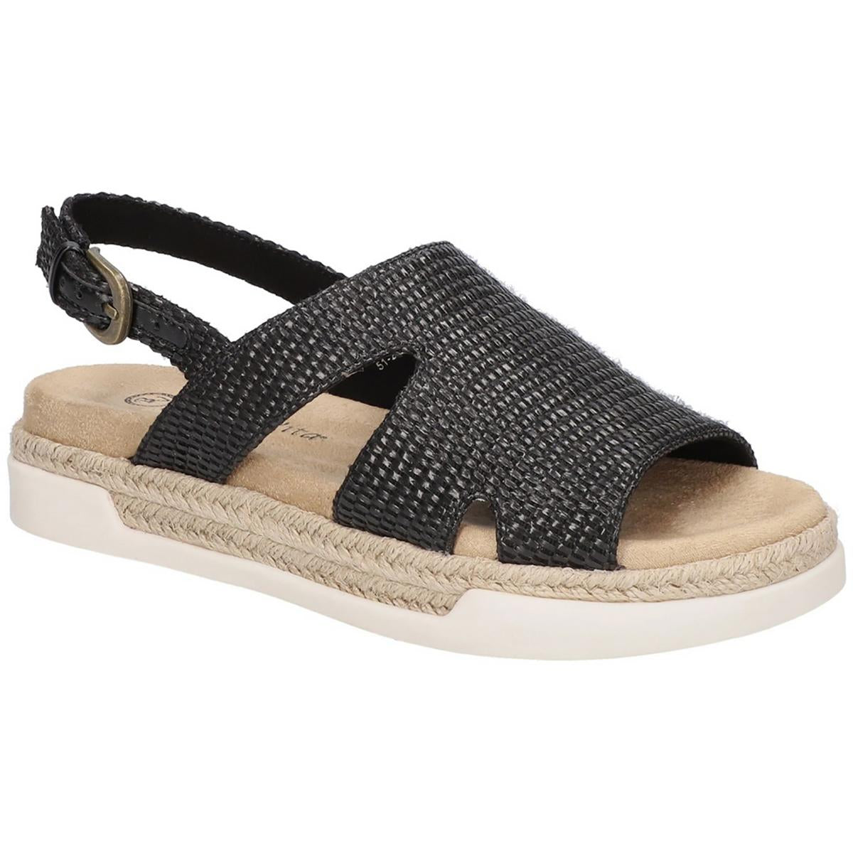 Kato Woven Open Toe Slingback Sandals