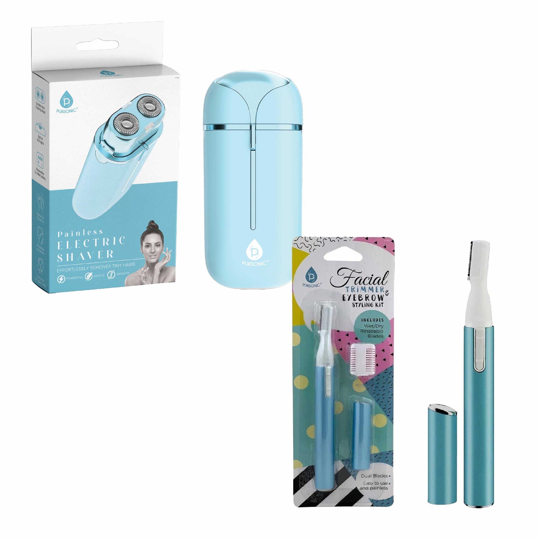 Pursonic Perfect Precision: Facial Trimming, Brow Styling, and Painless Shaving in One Kit. 7733263073340