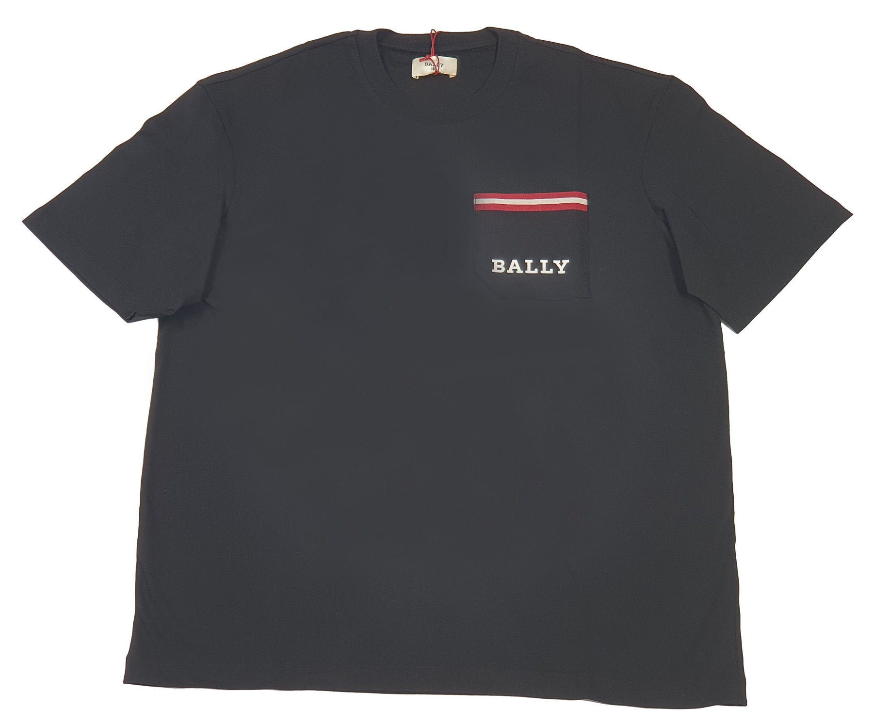 Bally 6233729 Men's Black 100% Cotton Pocket T-Shirt 7706214236220