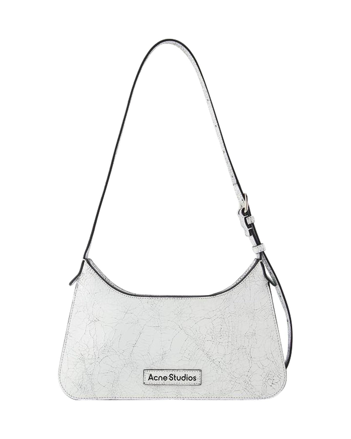 Platt Mini Crackle Hobo Bag - Acne Studios - Leather - White 7748769513532