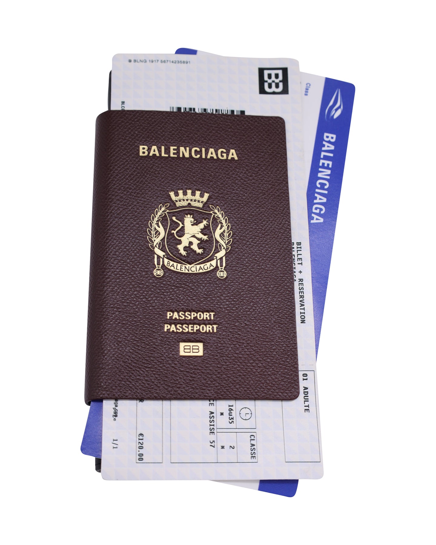 Balenciaga Passport Bifold Wallet in Black Leather 7733666709564