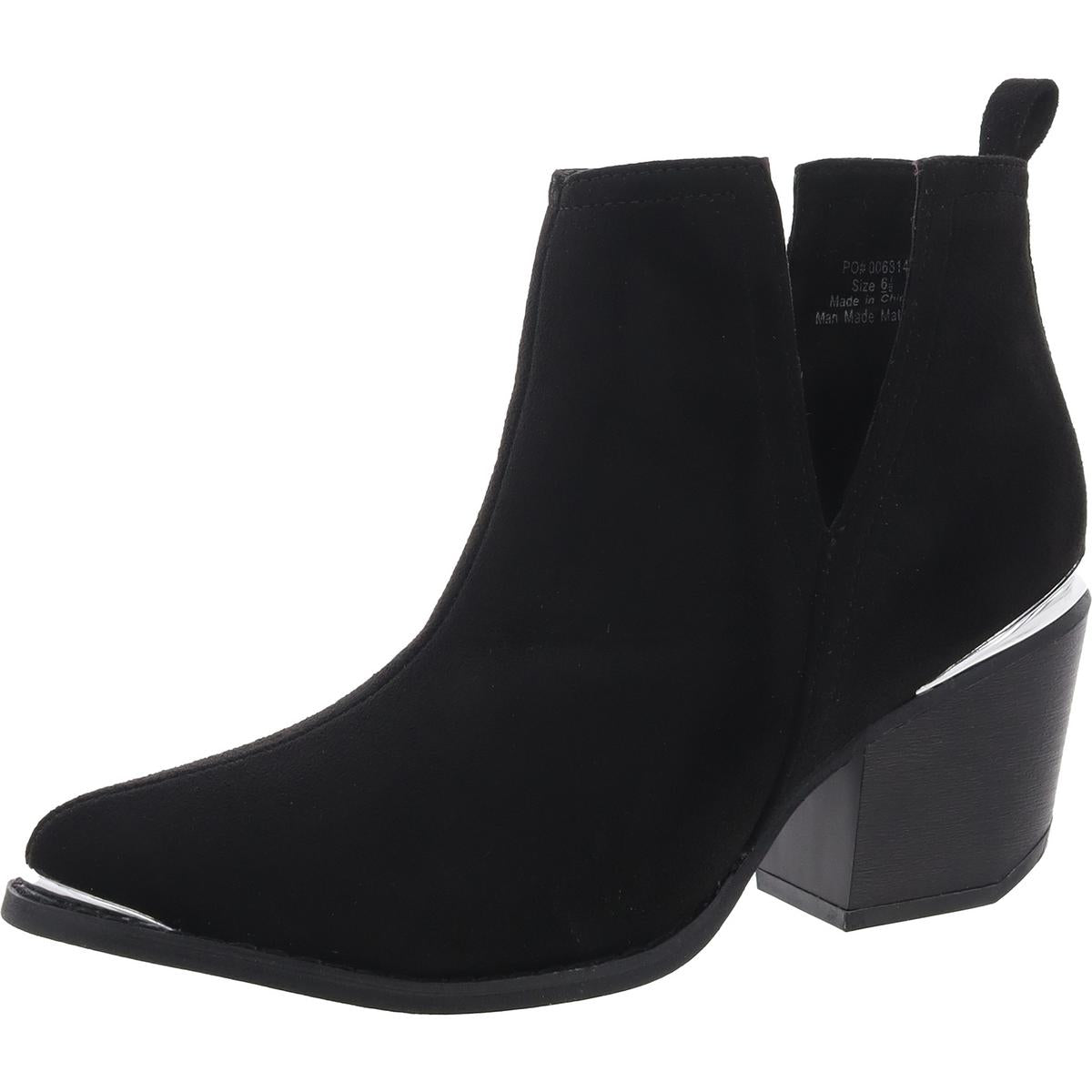 Laceless Faux Suede Shooties