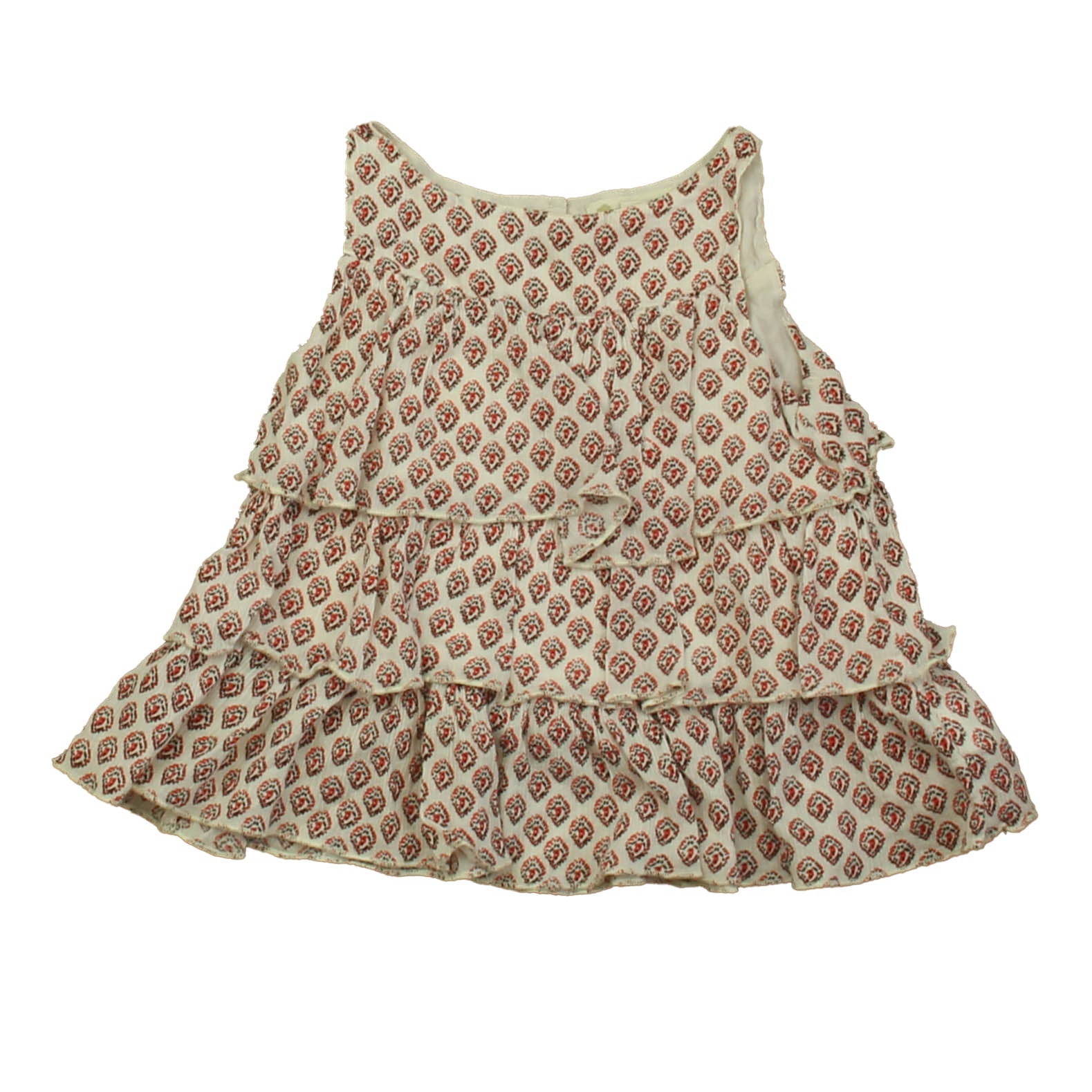 Tucker + Tate Girls Ivory | Red | Black Blouse 7805819650108