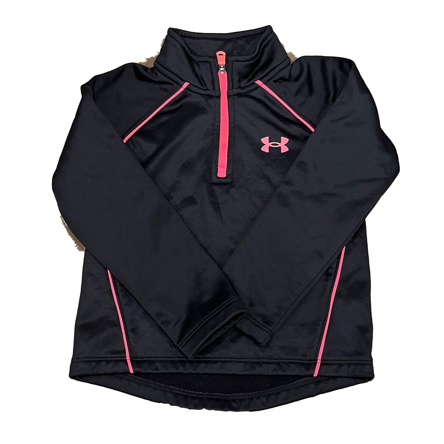 Under Amour Girls Black | Pink Athletic Top 7805840654396