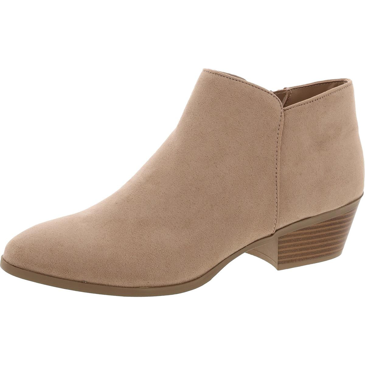 Wileyy Zipper Faux Leather Chelsea Boots