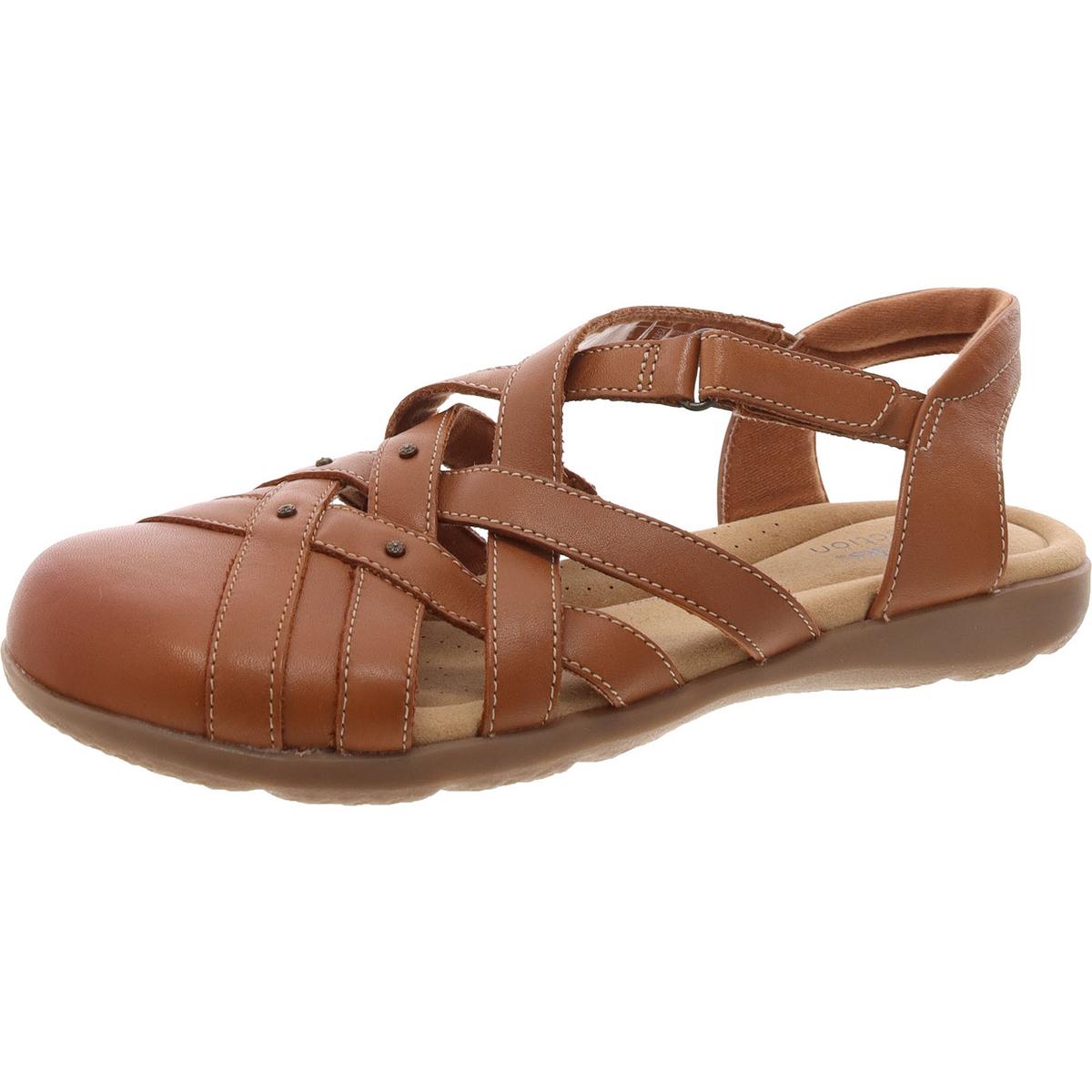 Faux Leather Comfort Insole Slingback Sandals