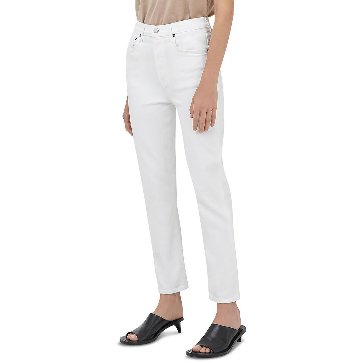 Riley High Rise Denim Cropped Jeans