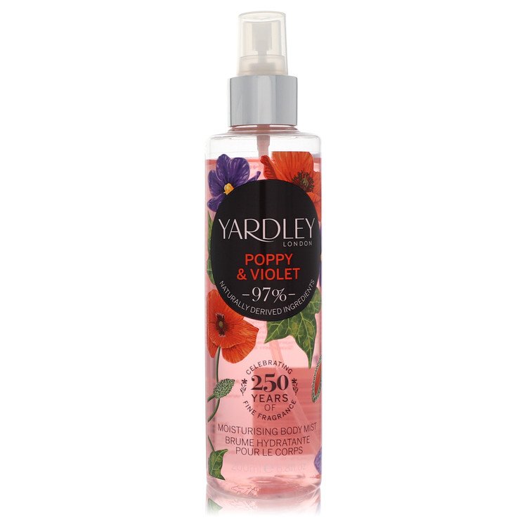 Yardley Poppy & Violet by Yardley London Body Mist 6.8 oz for Women 7827815235644
