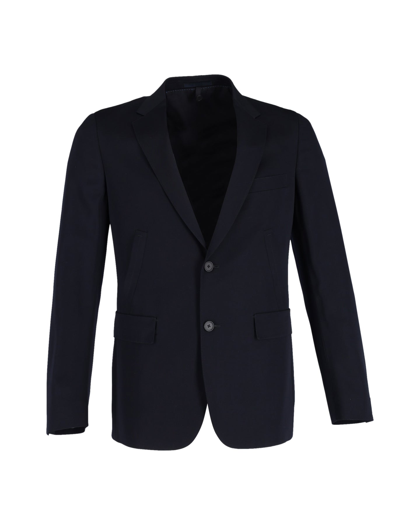 Ermenegildo Zegna Single-Breasted Blazer in Navy Blue Wool 7748768071740