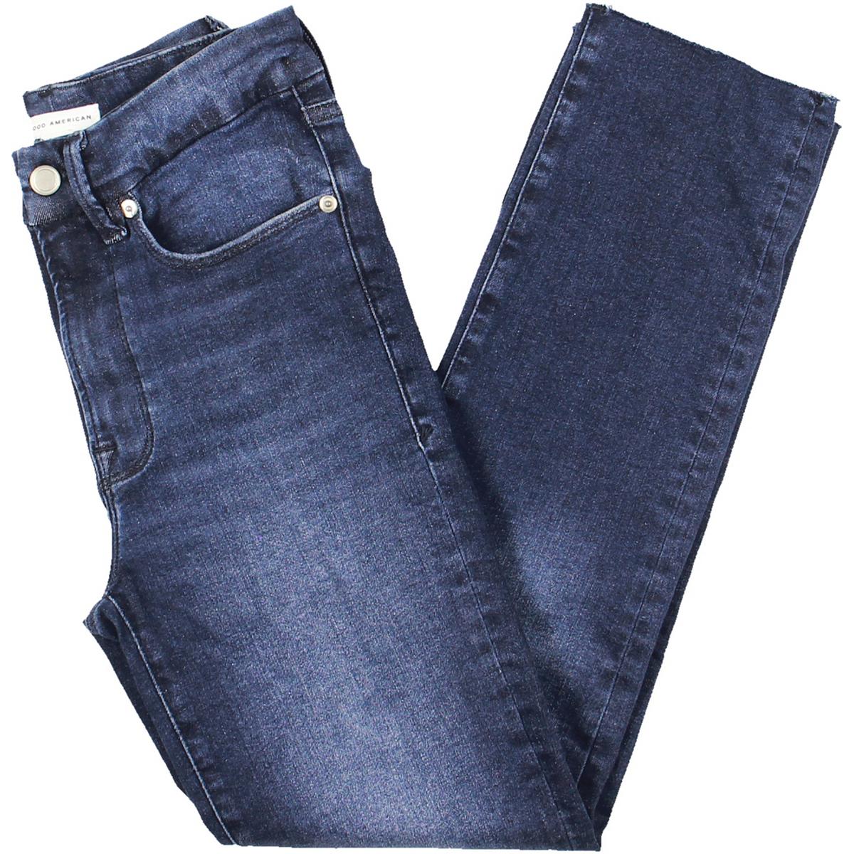 Good Classic Denim Raw Hem Skinny Jeans