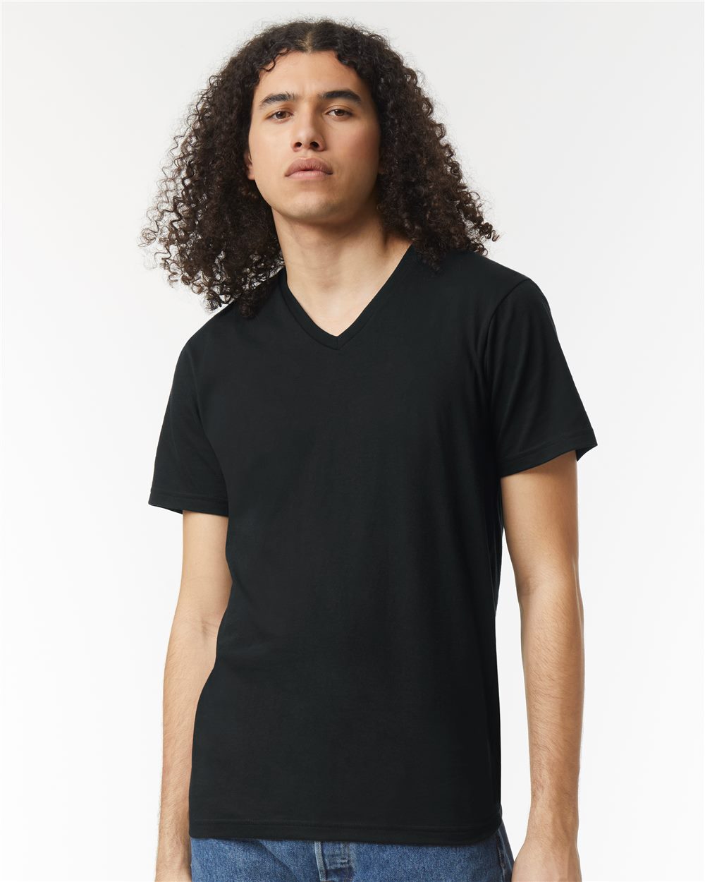 American Apparel Unisex CVC V-Neck Tee