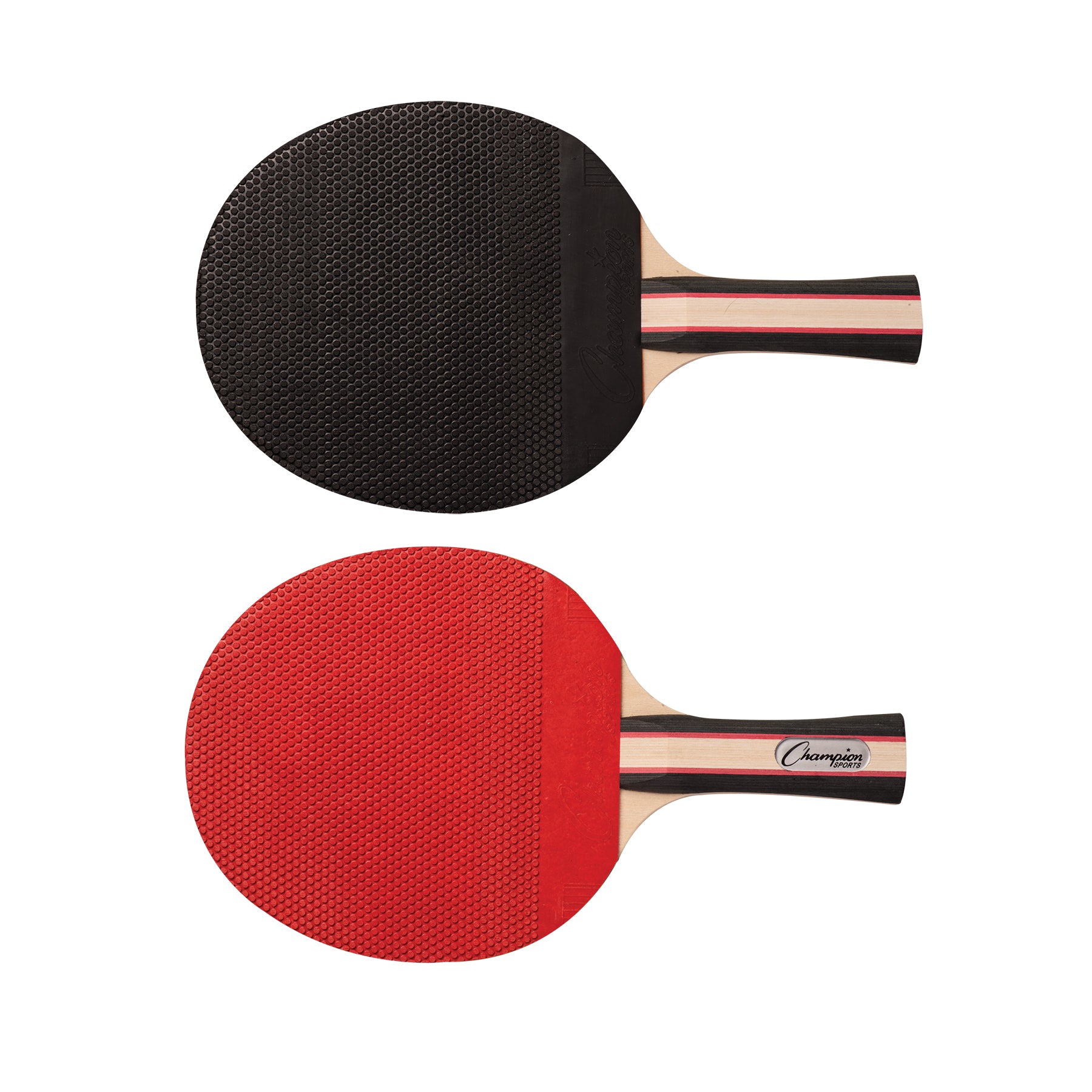 Champion Sports 7 Ply Pips Out Rubber Face Table Tennis Paddle