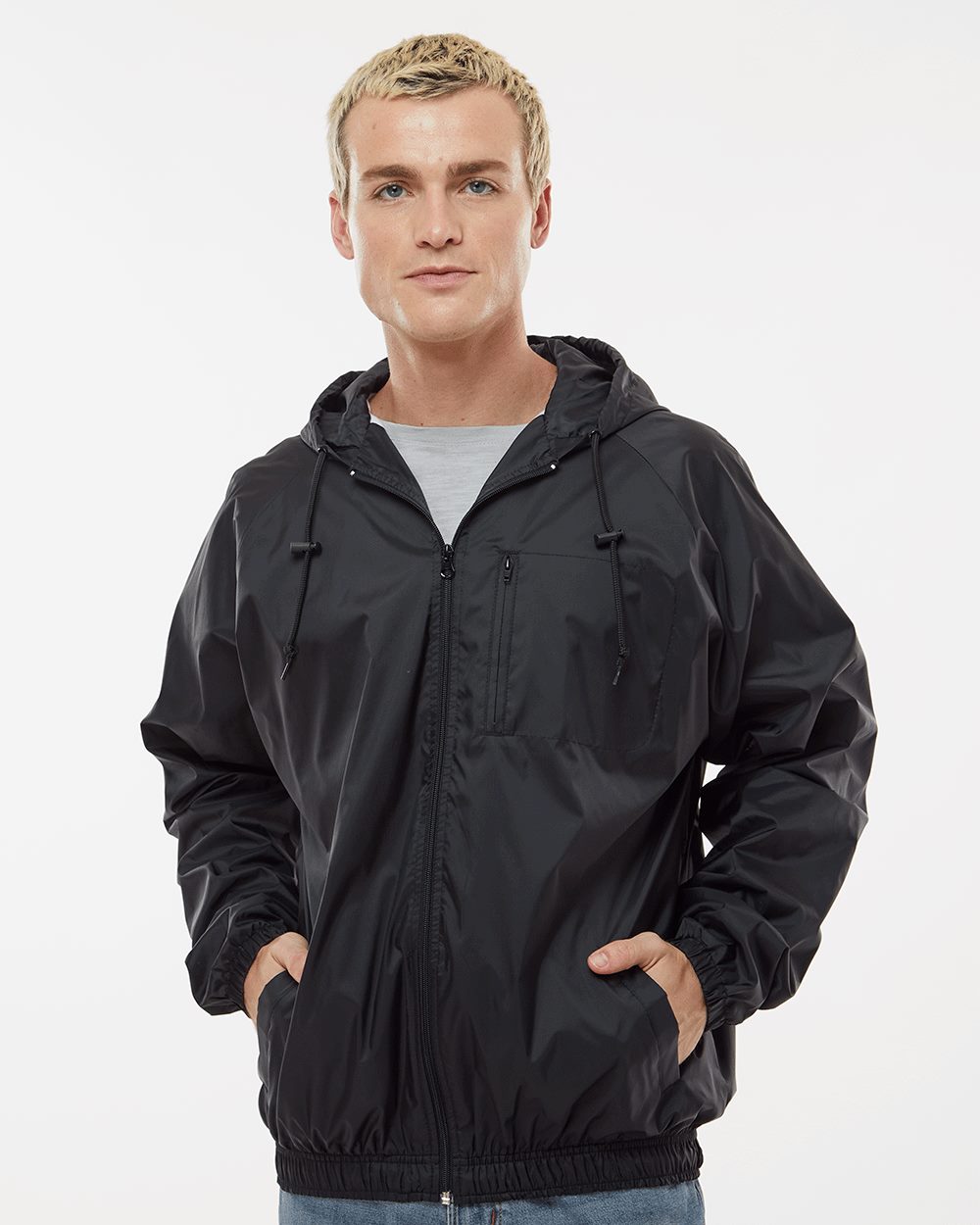 Burnside Men's Hooded Coach's Jacket
