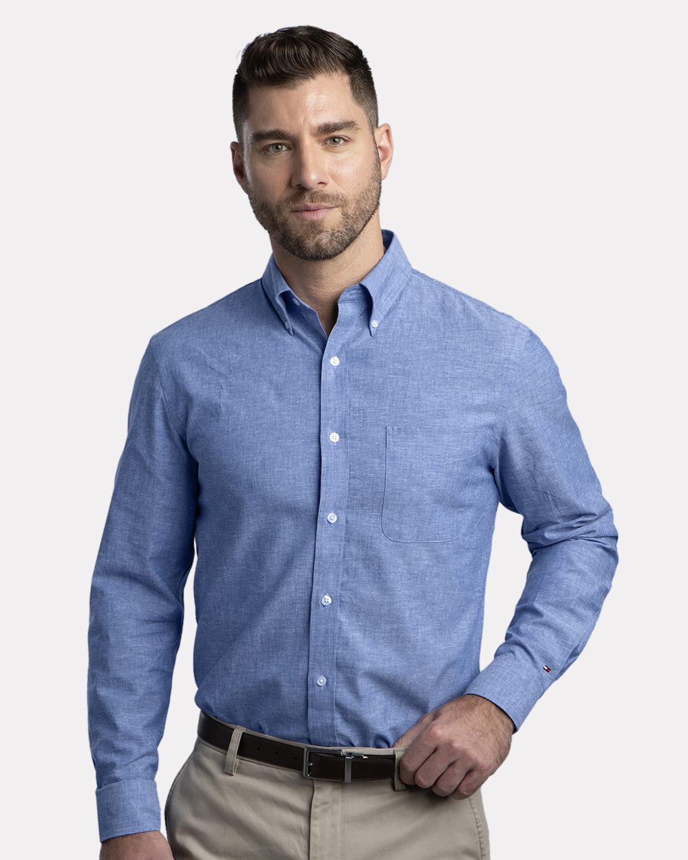 Tommy Hilfiger Men's Cotton/Linen Shirt