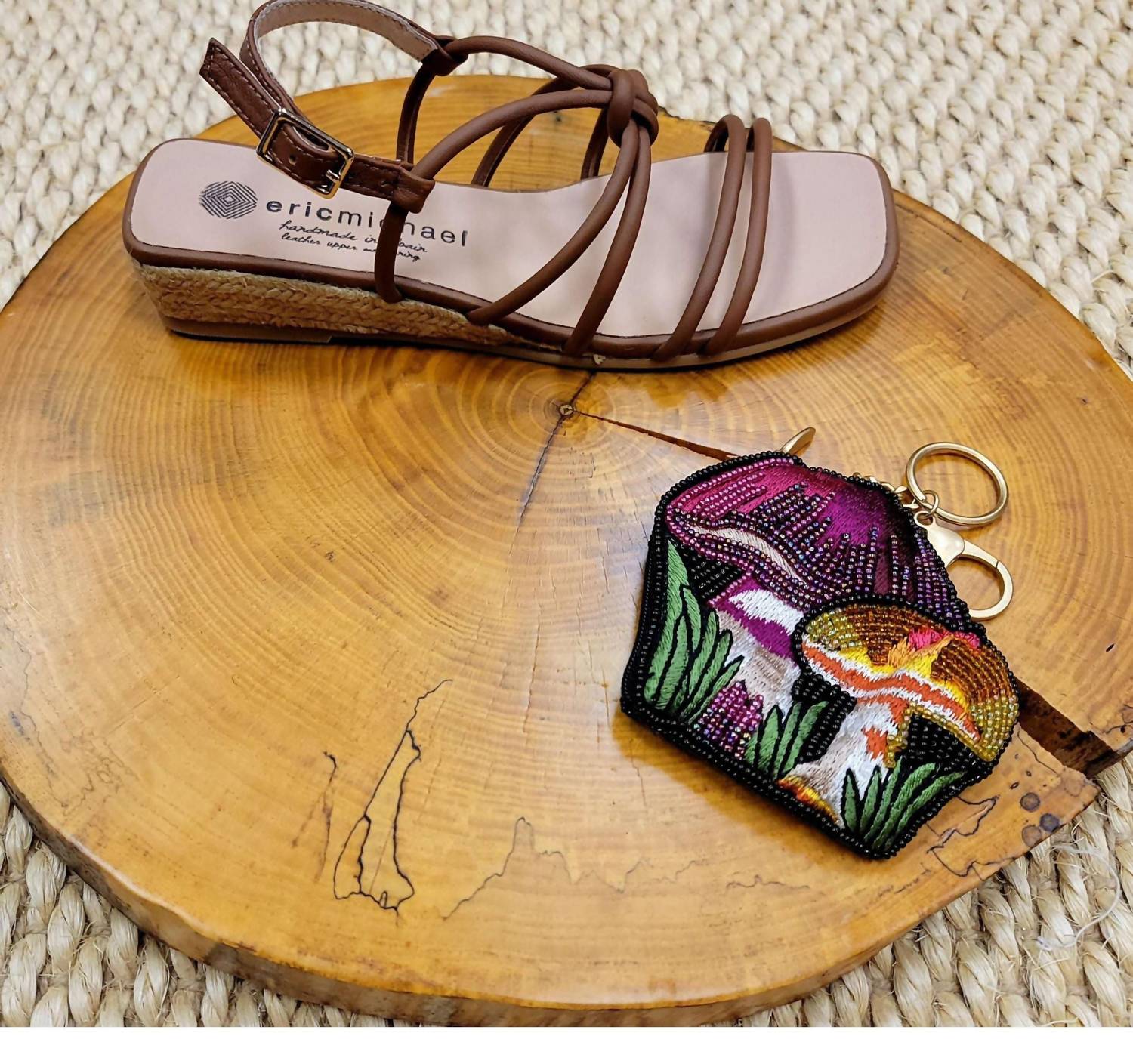 Elizabeth Sandals In Tan Leather