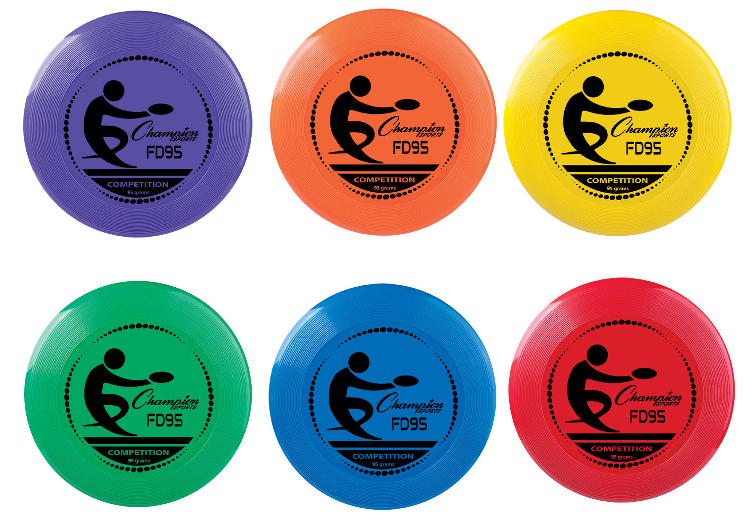 Champion Sports 95 Gram Competition Plastic Discs