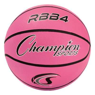 Champion Sports Intermediate Rubber Basketball Pink