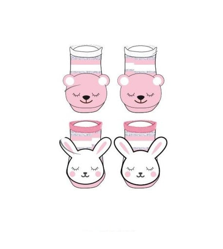 Skechers Girl's 2 Pack Infant S Non Terry Anklet