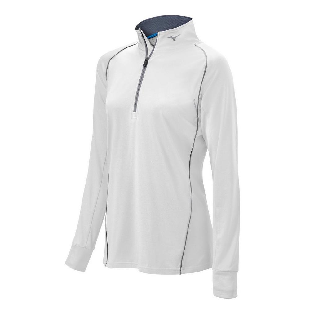 Mizuno Girl's Comp 1/2 Zip Long Sleeve Pullover