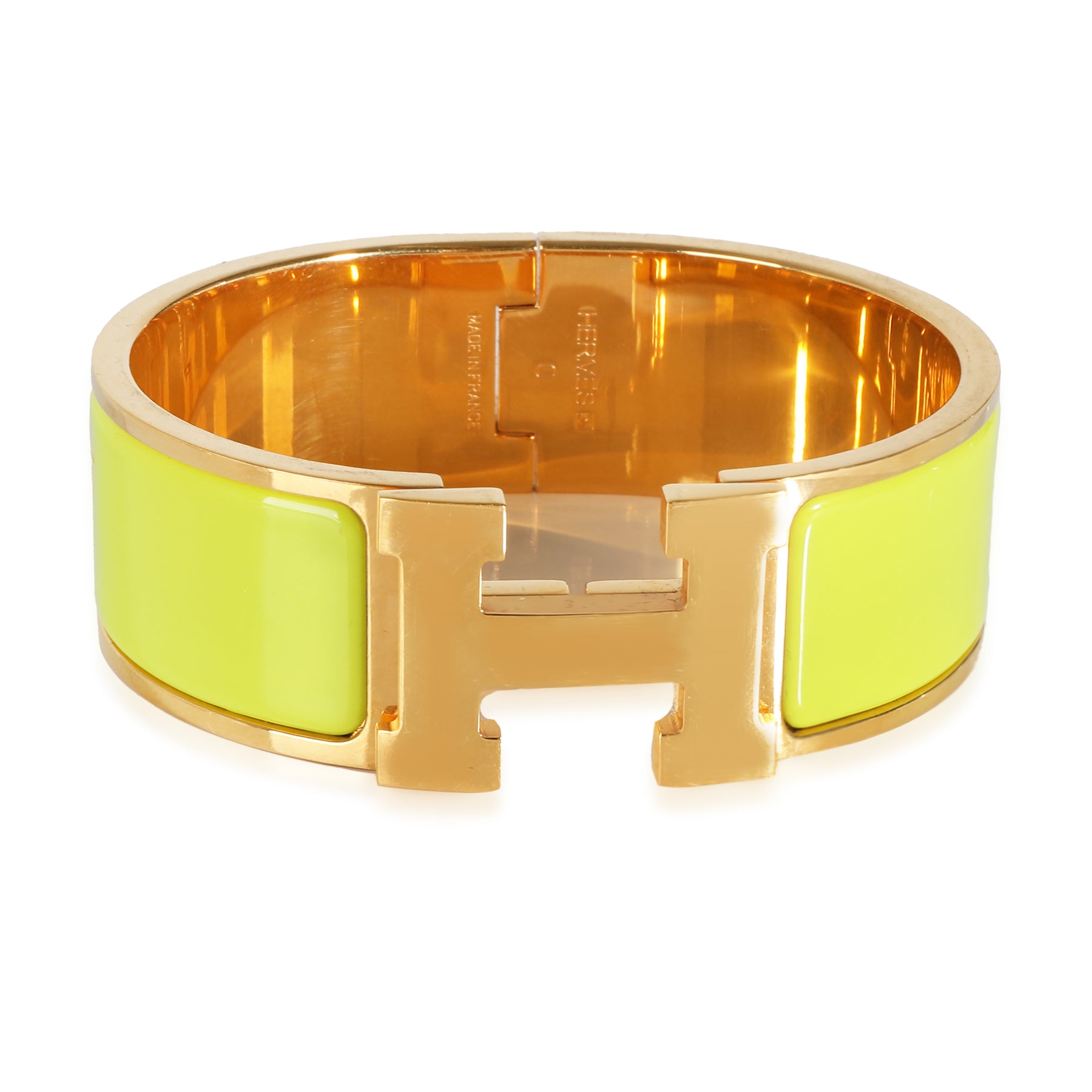 Hermès Clic Clac Bracelet in Gold Plated 7748905599036