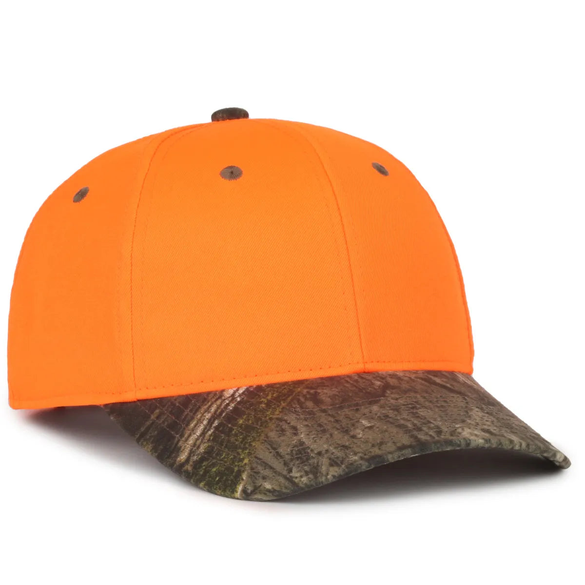 Outdoor Cap 202IS Blaze/ Camo Structured Solid Back Hat