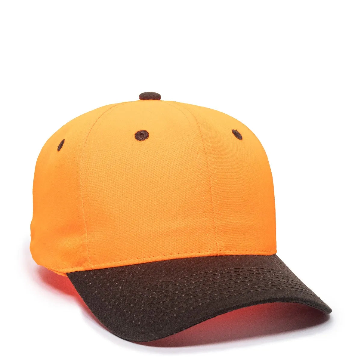 Outdoor Cap 550IS Blaze/ Dark Brown Structured Solid Back Hat