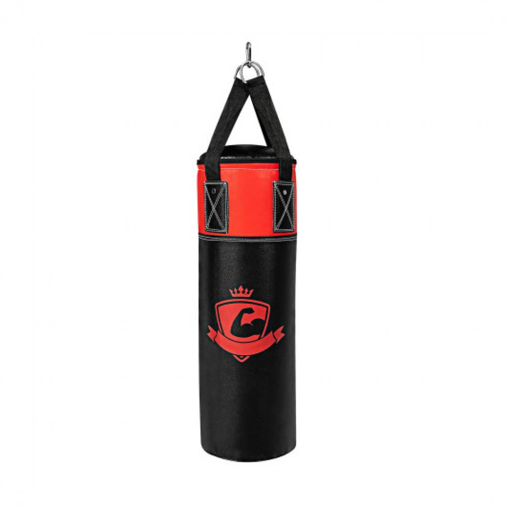11 Pounds Kids Hanging Punching Bag Set with Punching Gloves-Black 7672903106620
