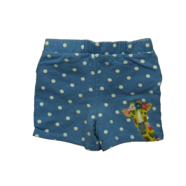 Boden Girls Blue Polka Dots | Giraffe Shorts 7805836361788