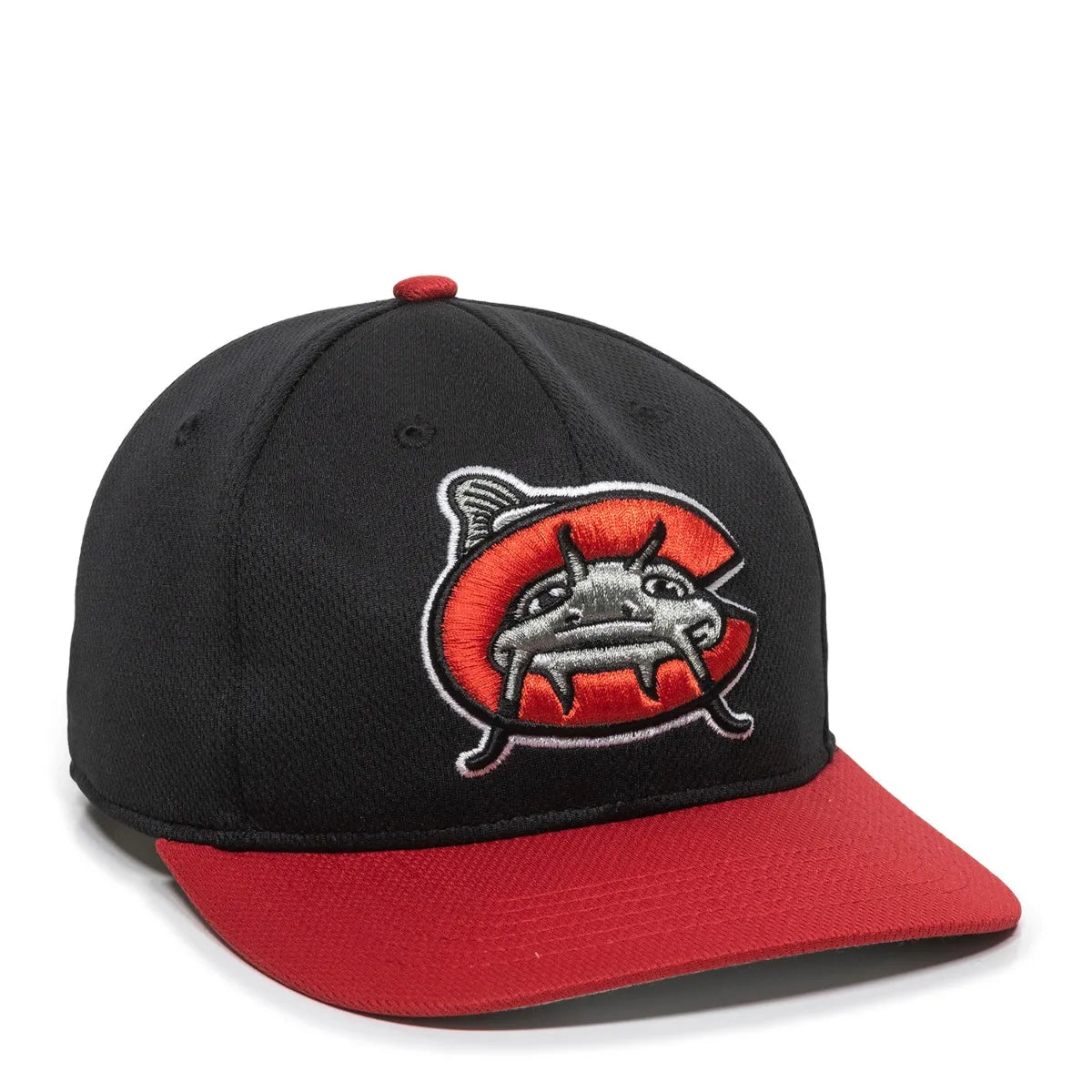 MIN-350-Carolina Mudcats™ Black/Red 2CMH-Adult