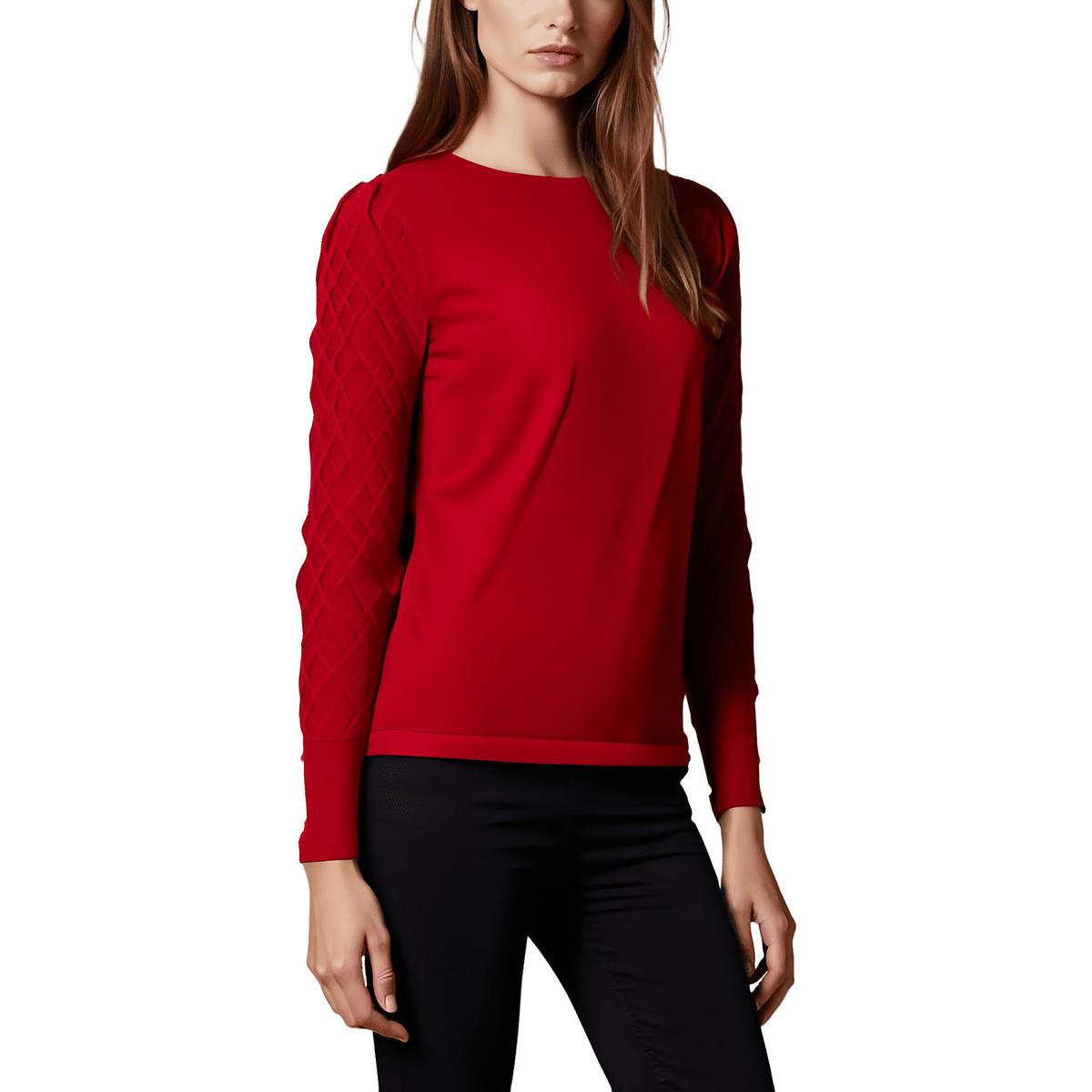 Solid Knit Pullover Sweater