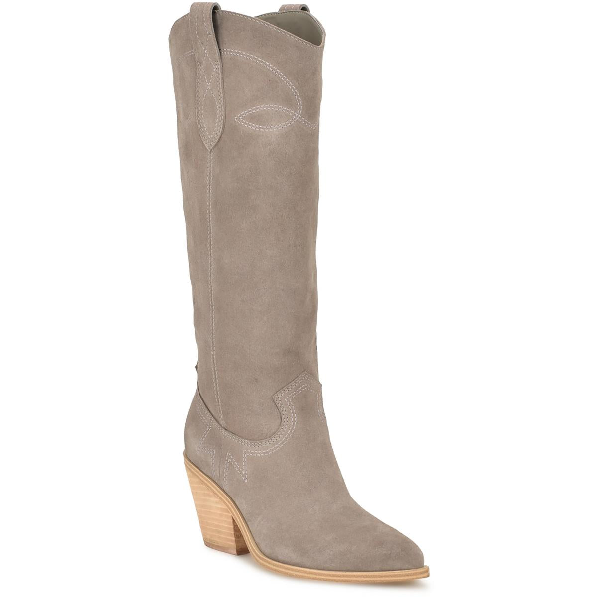 Smash Pull On Pointed Toe Knee-High Boots