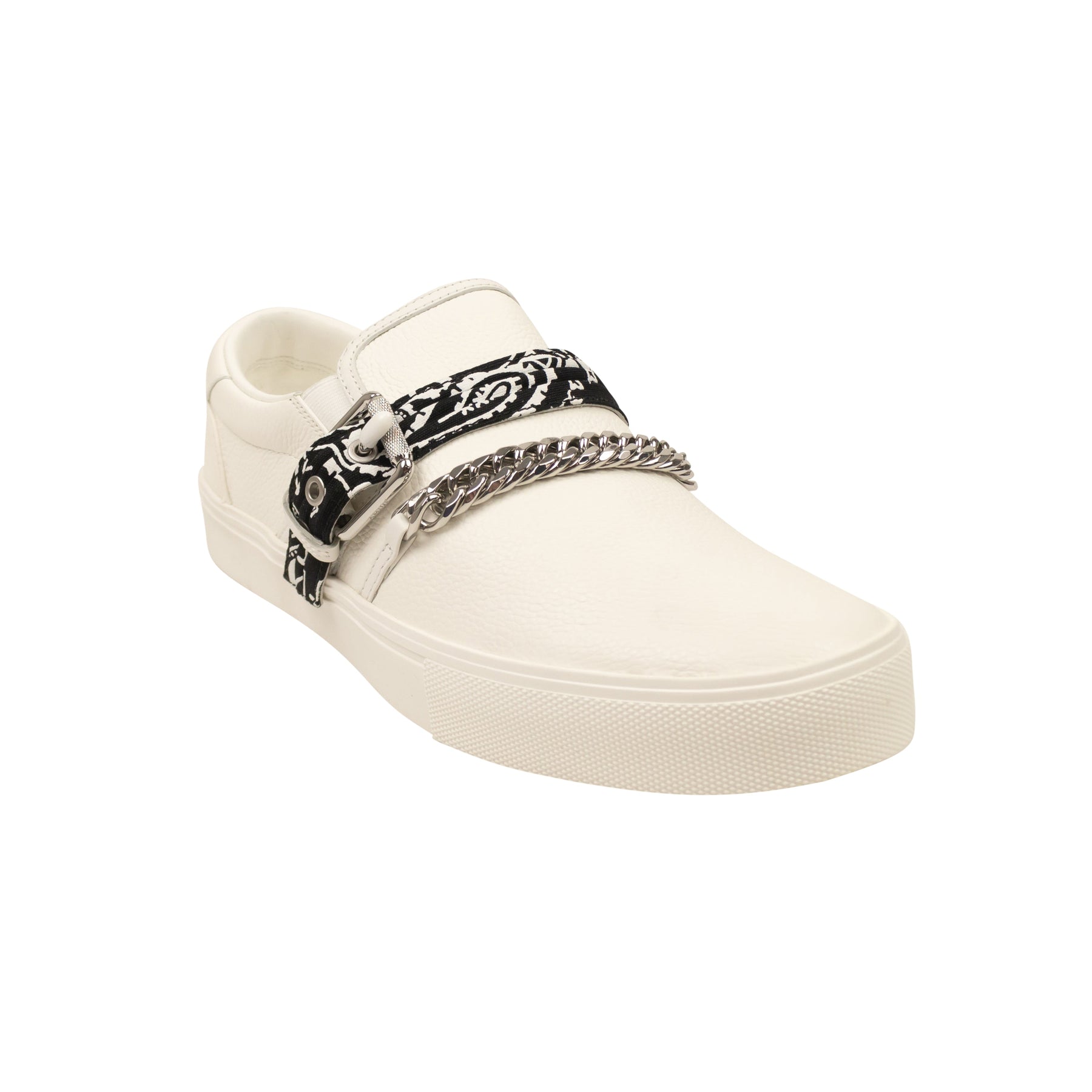 Amiri Bandana Chain Slip On Sneakers - White