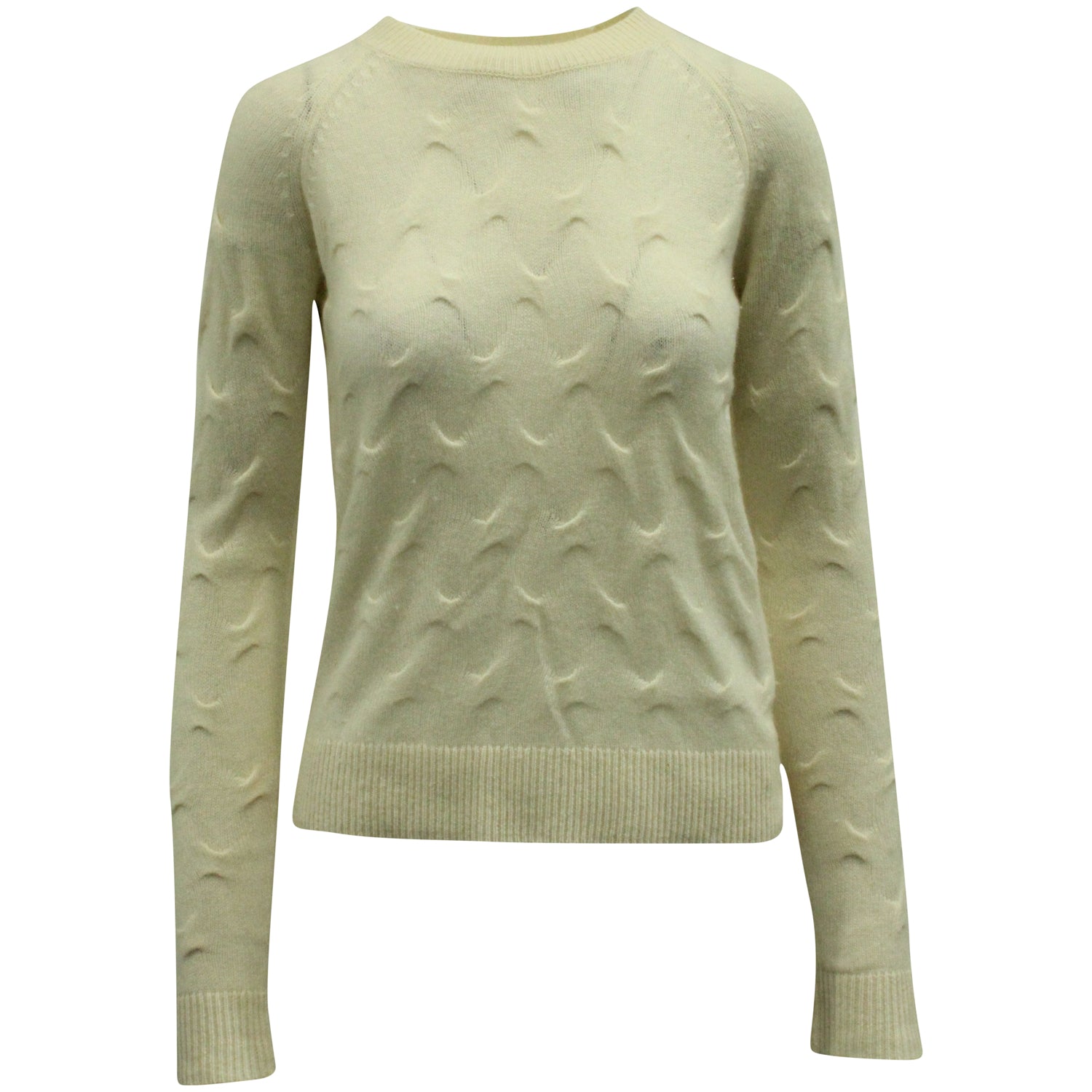 Theory Tucked Crewneck Sweater in Cream Cashmere 7833147179068
