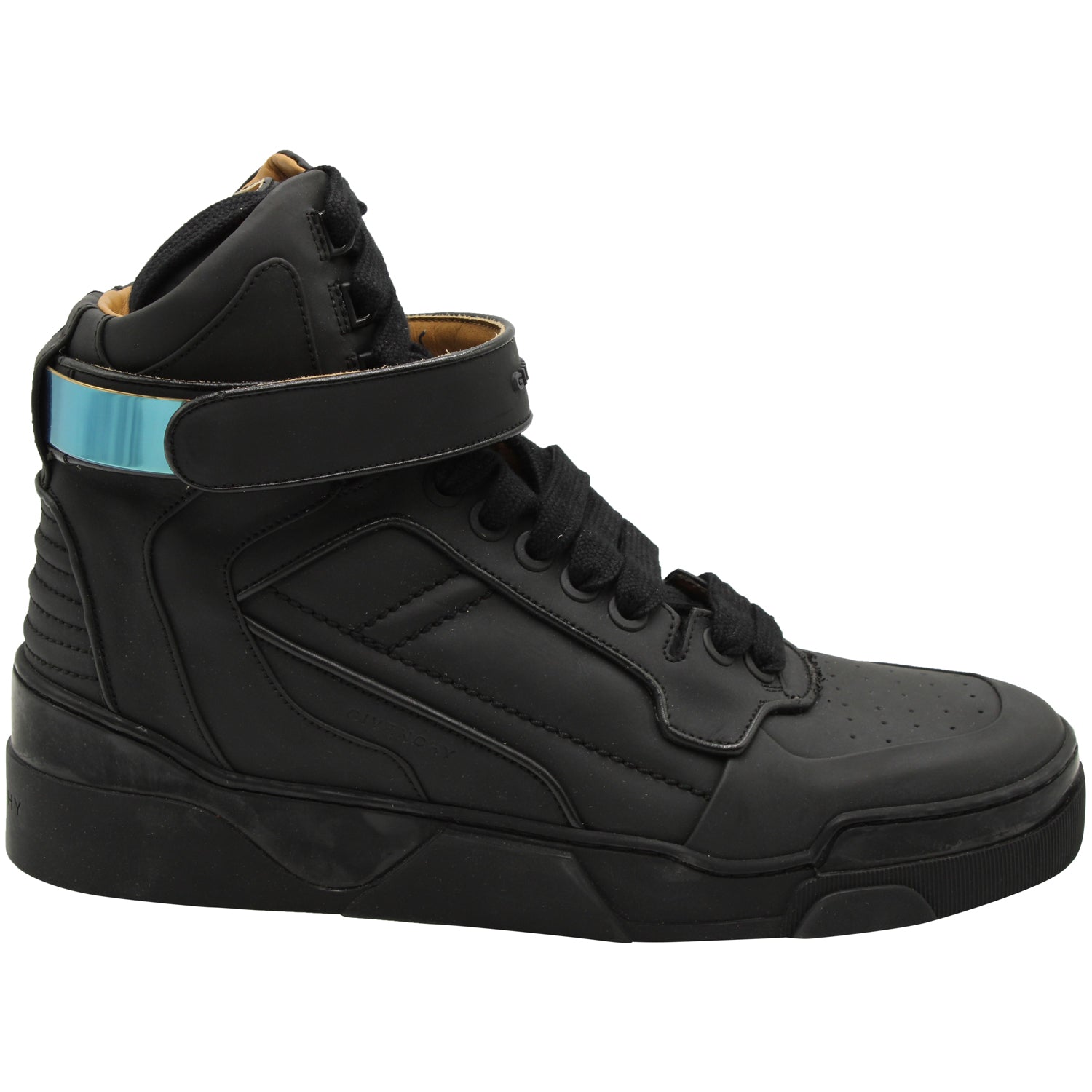 Givenchy High Top Sneakers in Black Leather 7703698800700