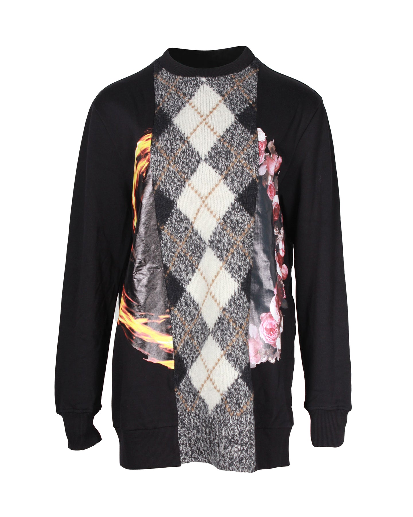 Givenchy Printed Sweater in Black Cotton 7704370217020