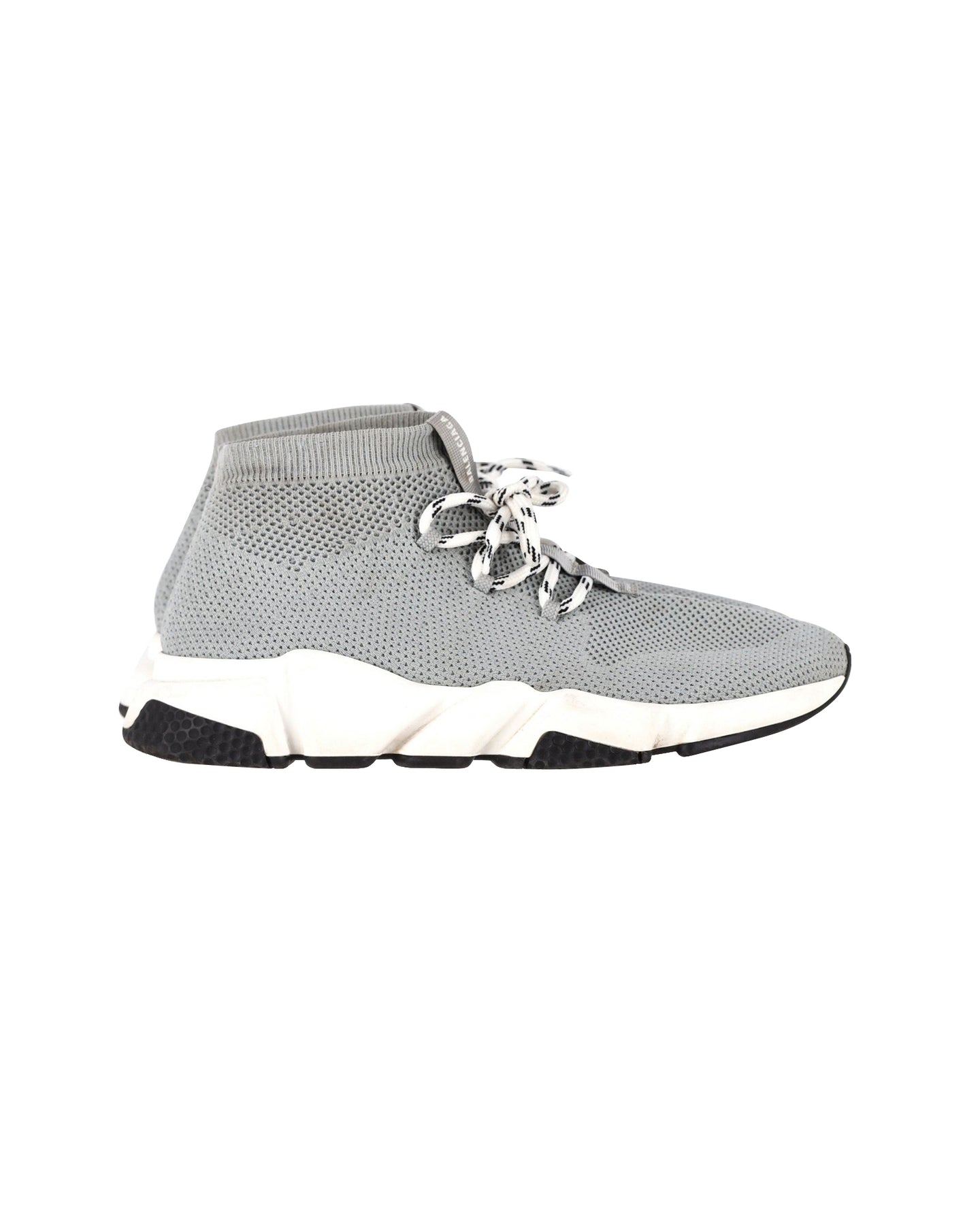 Balenciaga Speed 2 Lace Up Sneakers in Grey Polystyrene