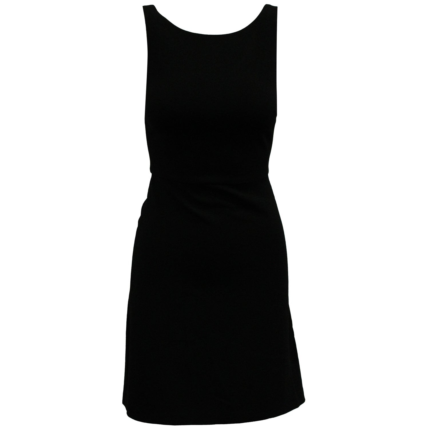 Theory Sleeveless Mini Dress in Black Triacetate 7833158418492