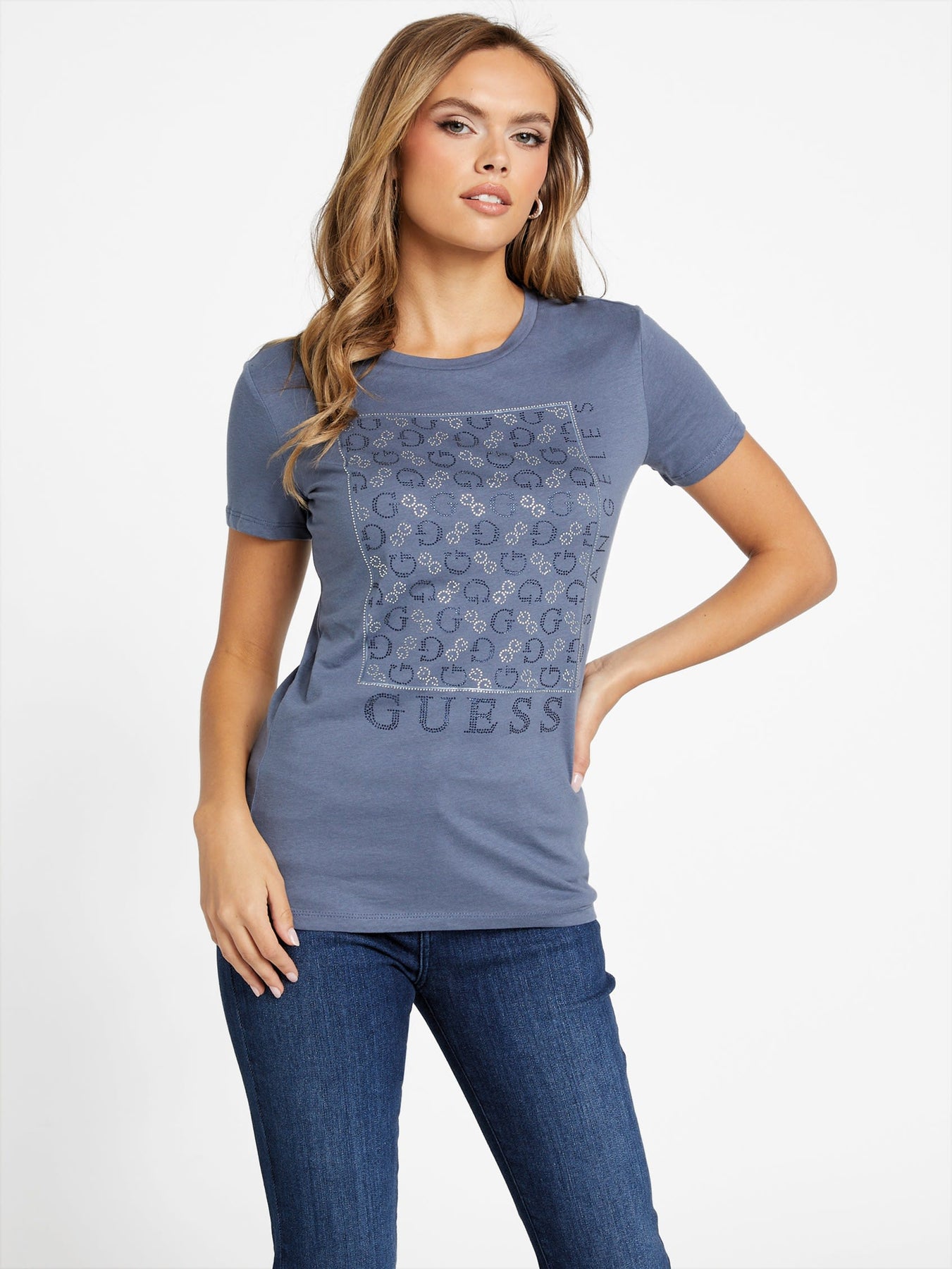 Naty Crewneck Rhinestone Tee