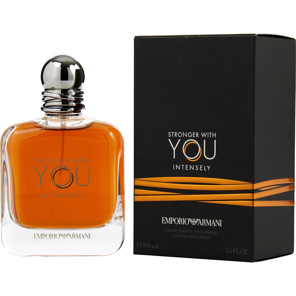 Emporio Armani Stronger With You Intensely By Giorgio Armani Eau De Parfum Spray 3.4 Oz Men 7827747471420
