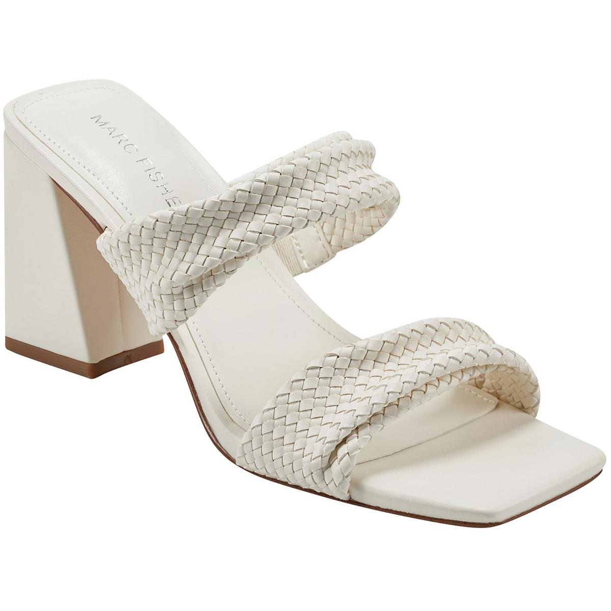 Eloria Faux Leather Square Toe Block Heel