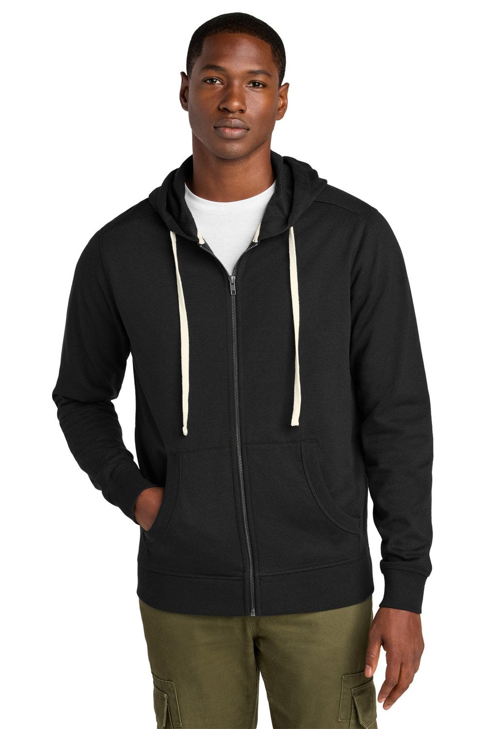 District Men's Re-Fleece Full-Zip Hoodie DT8102