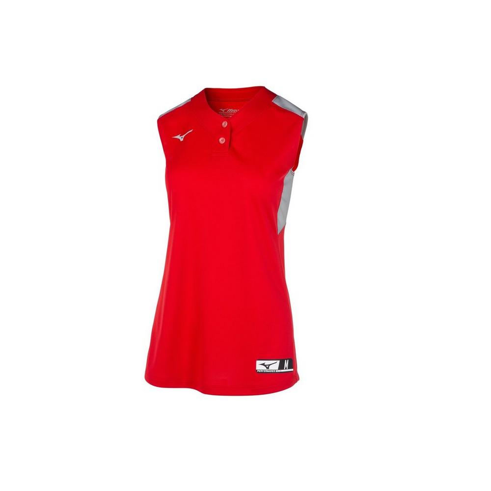 Mizuno Aerolite 2-Button Sleeveless Softball Jersey