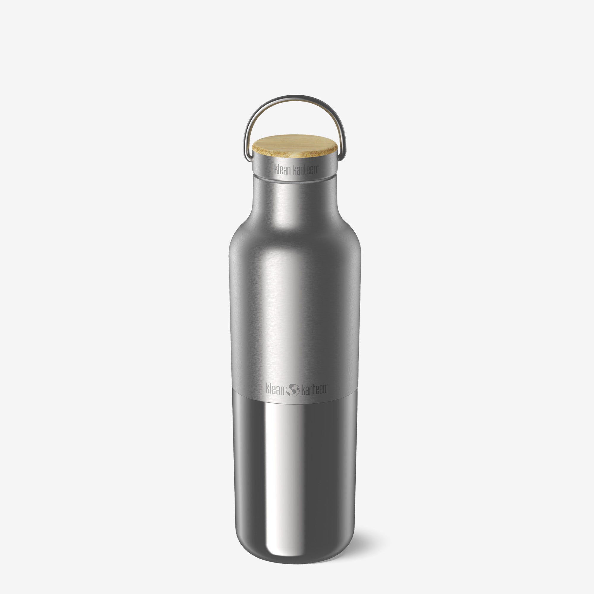 Klean Kanteen 20oz Rise Reflect with Bamboo Cap