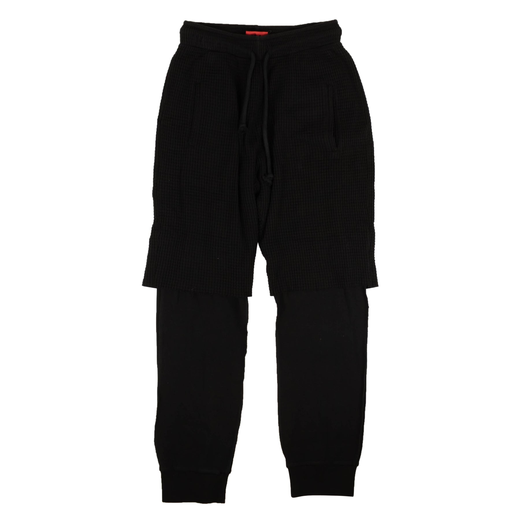 424 On Fairfax Waffle Knit Double Layer - Black