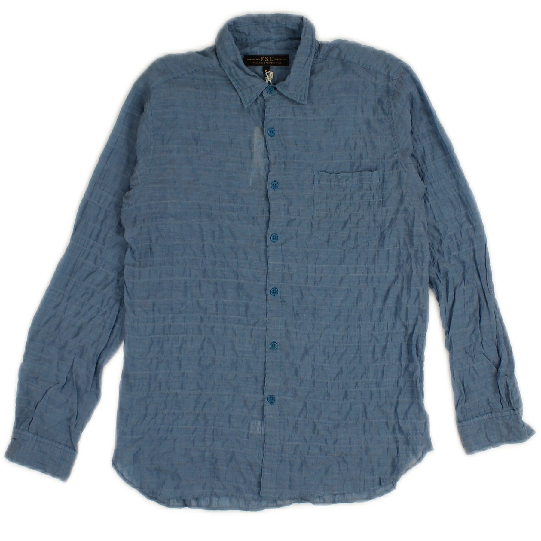 Blue Light Cotton Dress Shirt