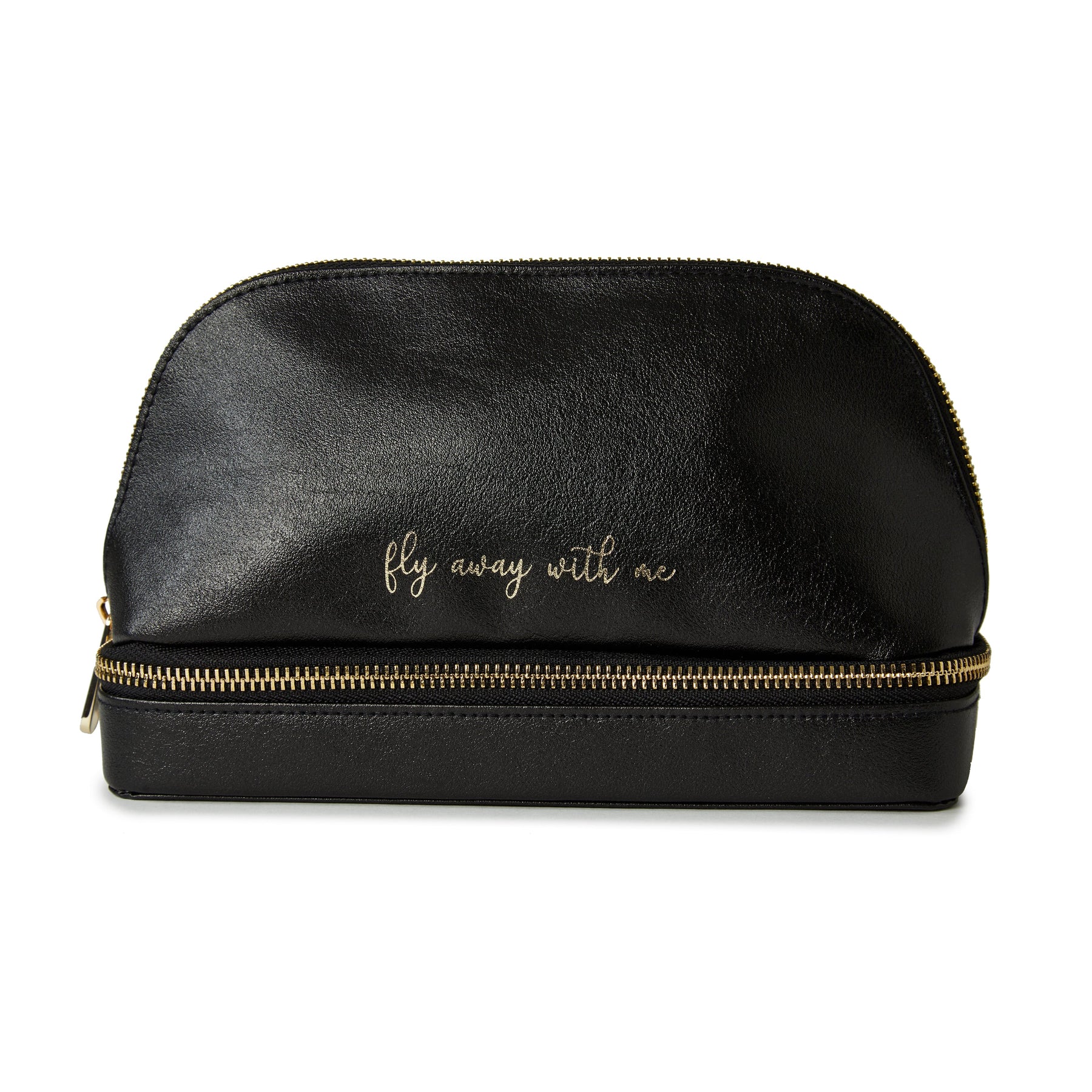 Wolf 886102 Black Leather Dual Jewelry Organizer - Fly Away With Me 7707701411900