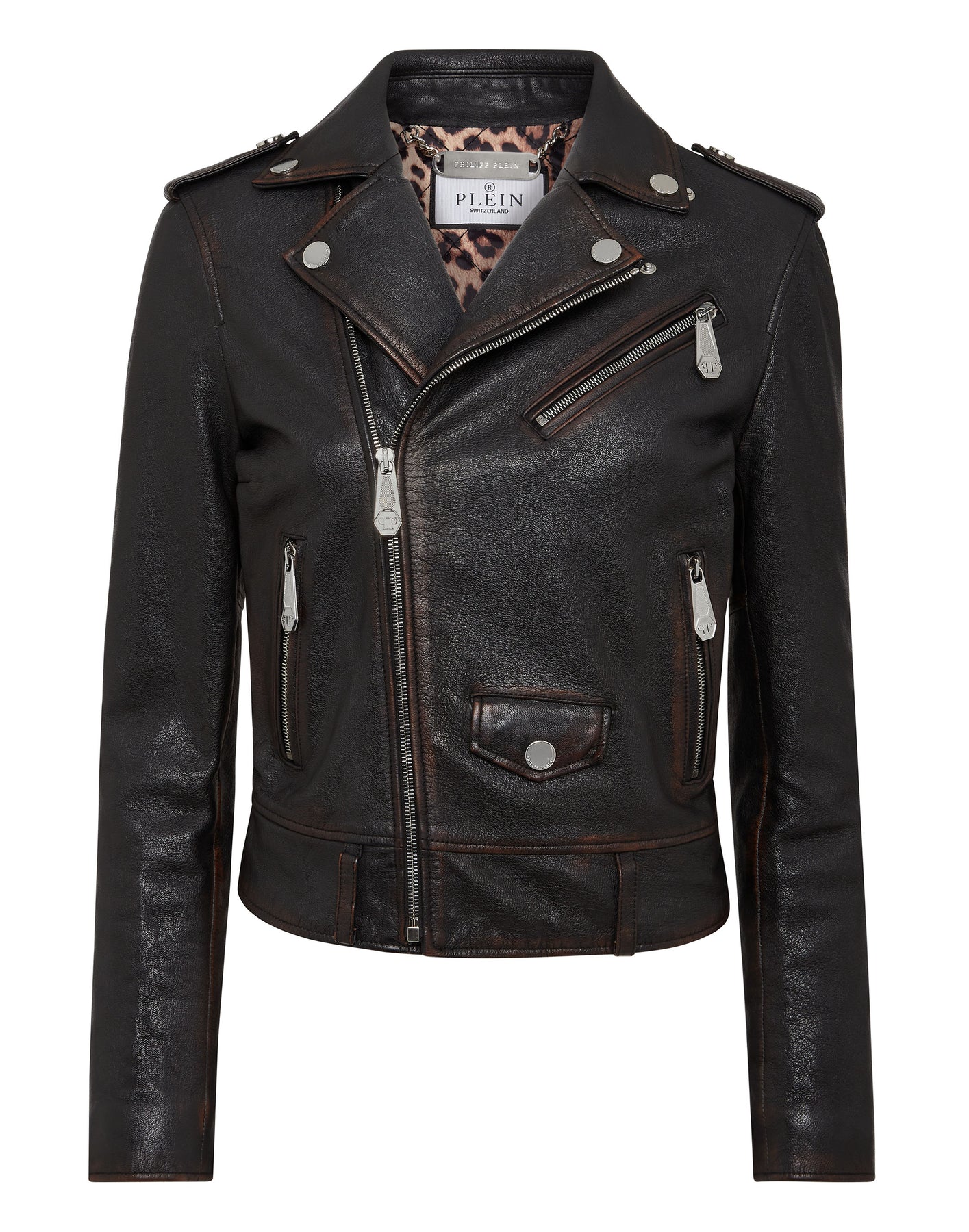 Vintage Leather Boxy Biker