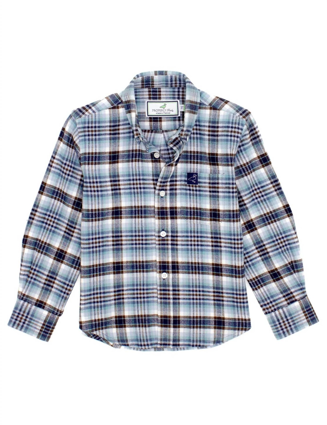 Men's Classic Flannel Shirt In Forest